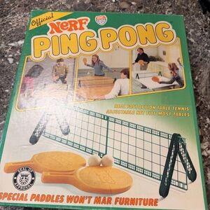 Vintage Nerf Ping Pong Table Tennis Game